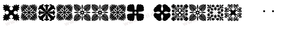 Hawaiian Quilt3字体转换
